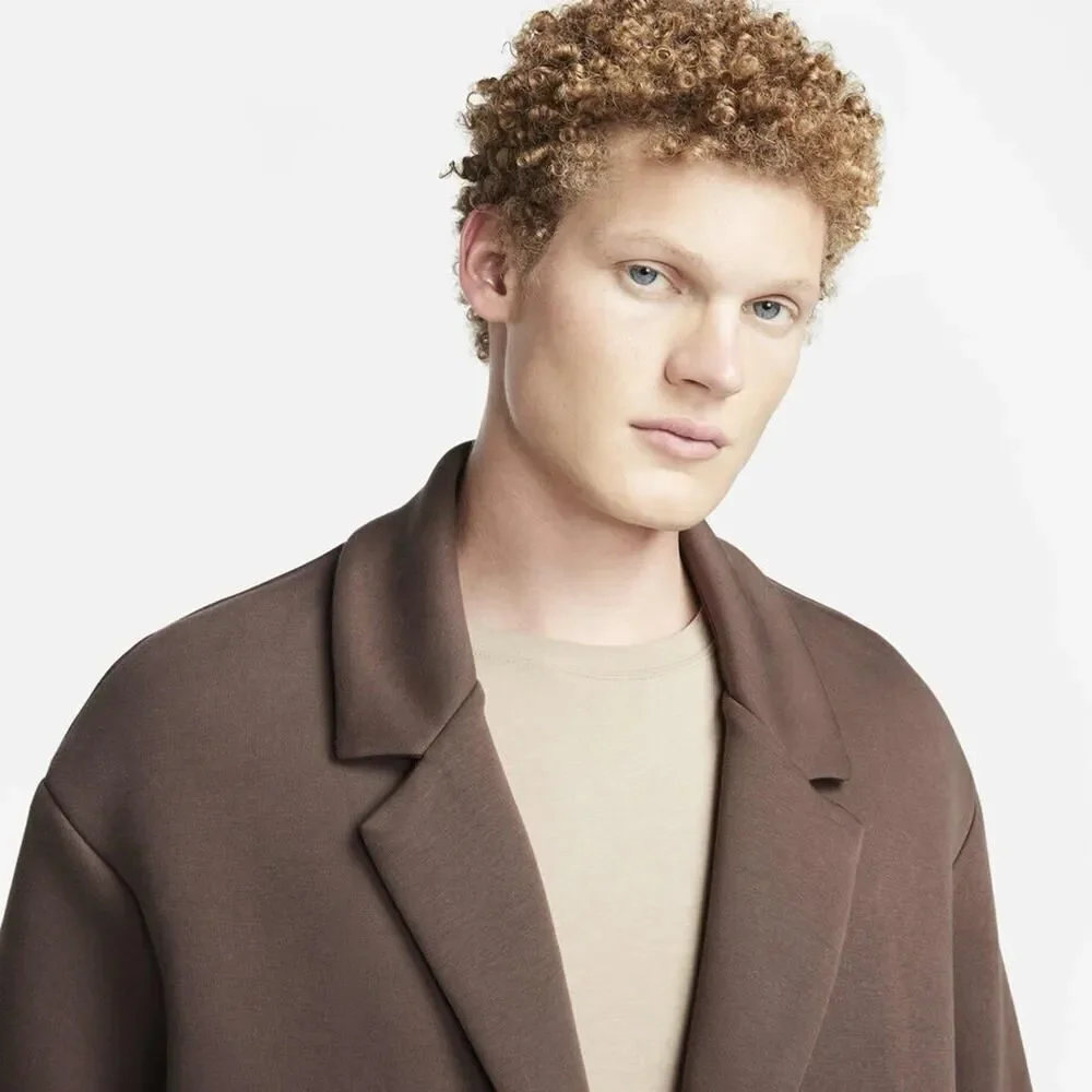 Nike Tech Fleece Reimagined Trench Brown Coat FN0601-237 Size 2XL Men's $300